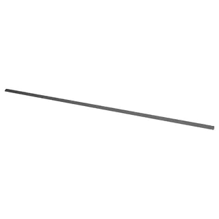 BASKETORP wall finishing strip, anthracite/aluminium, Length 250 x Depth 2.7 x Height 2.6 cm