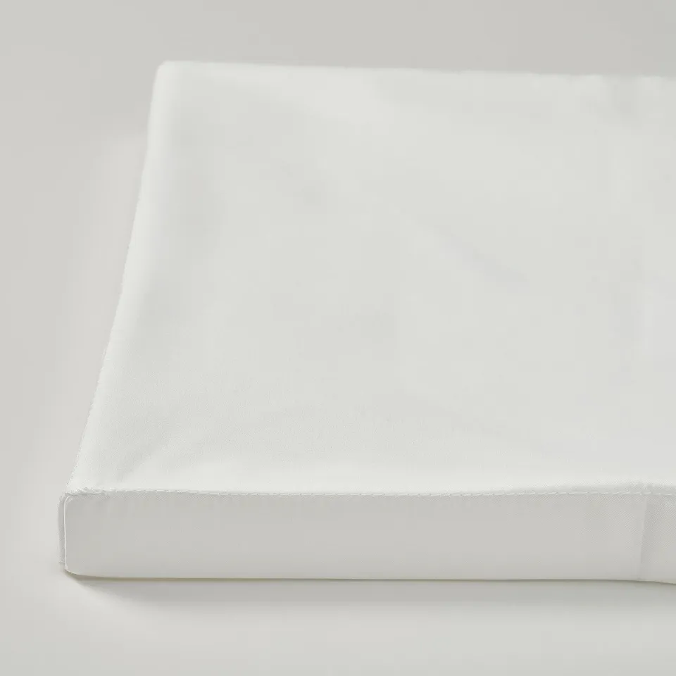 DRÖNA Lid, white textile, 39x34 cm