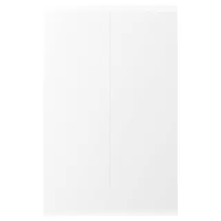 VOXTORP 2-p door f corner base cabinet set, right-hand matt white, 25x80 cm