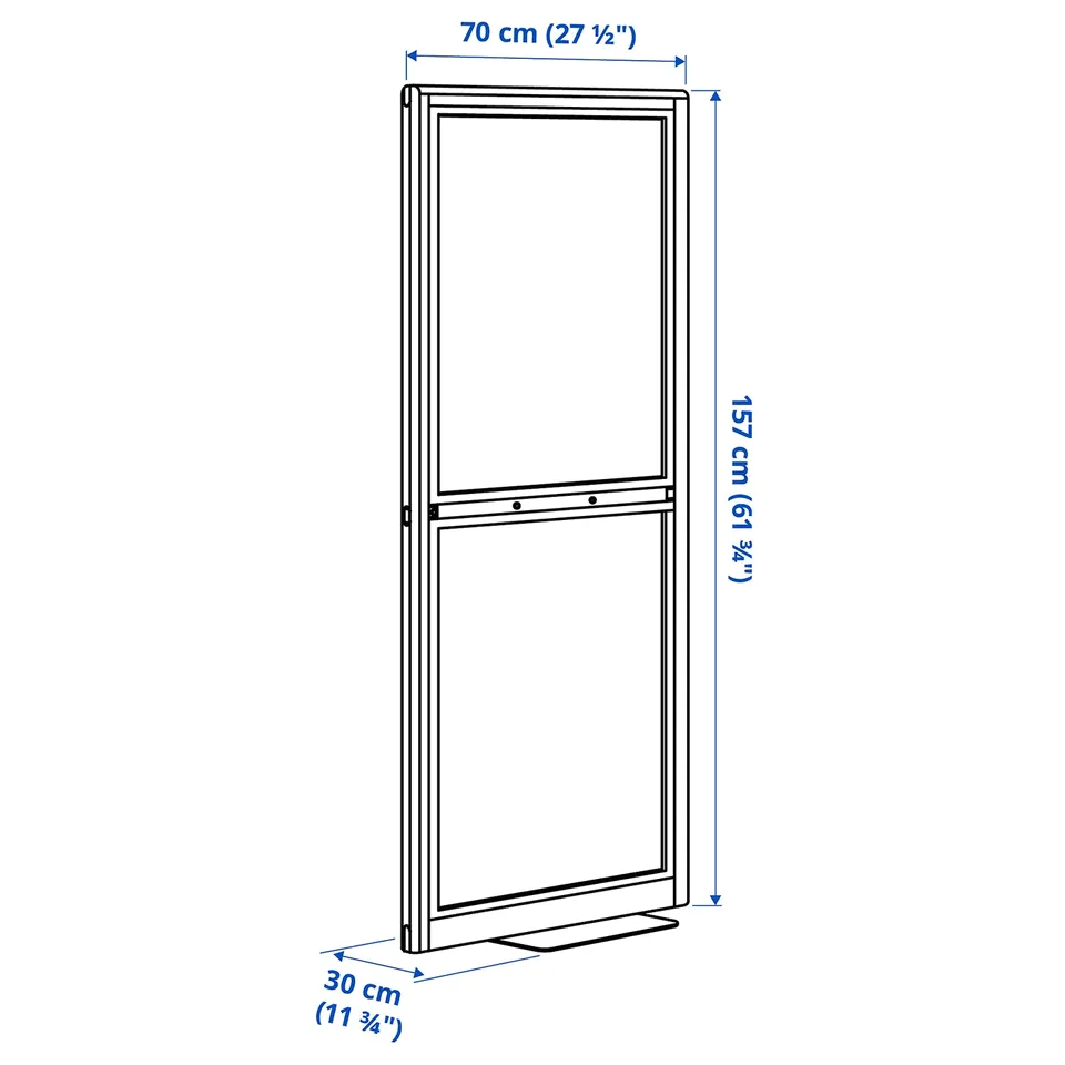 Illustration with measurements for the product: MITTZON.