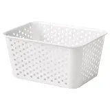 PLOGSVÄNG storage basket, white, 15x20x10 cm