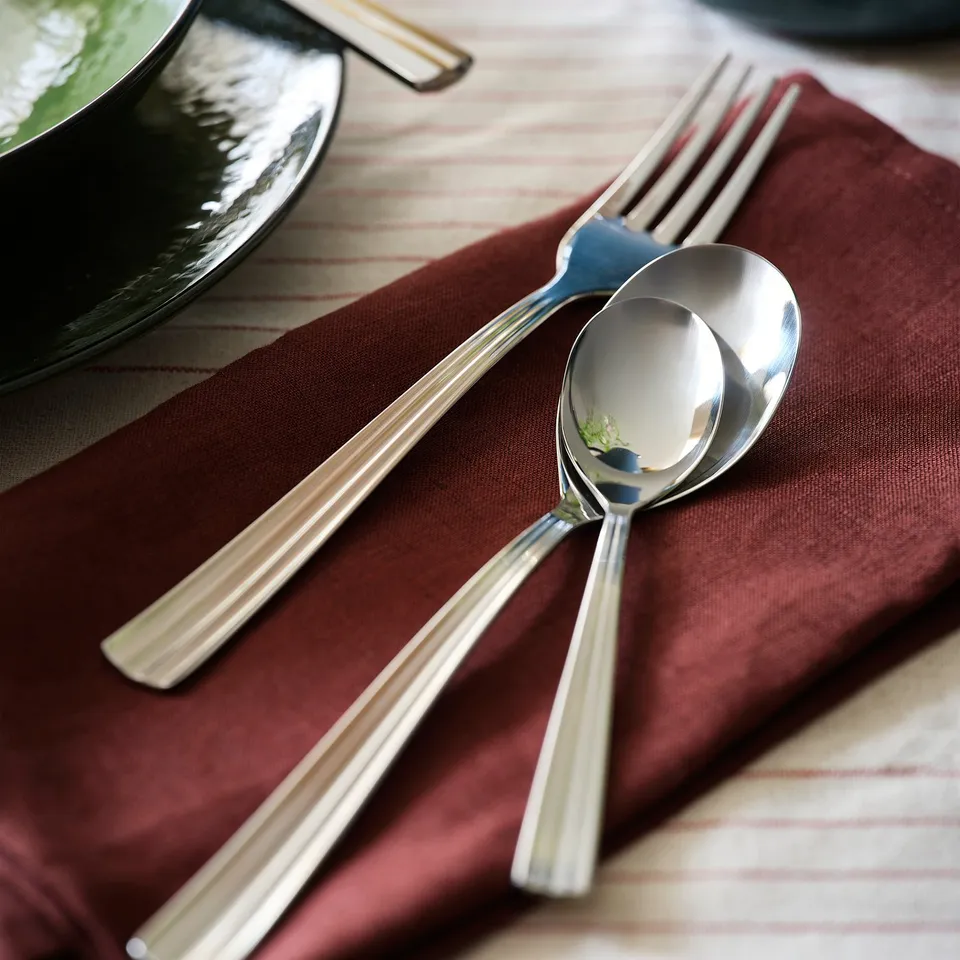 SJUGÄLSHAJ 18-piece cutlery set, stainless steel