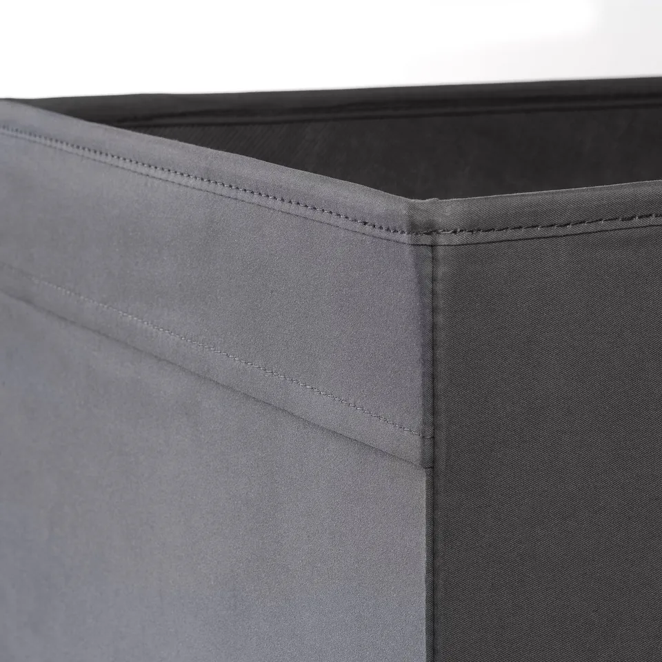 KALLAX Shelving unit, white/Dröna dark grey, 77x39x77 cm