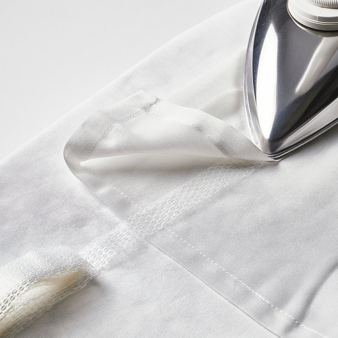 STENFRÖ Sheer curtain, 1 piece, white/with heading tape, 300x300 cm