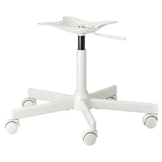 MALSKÄR chair frame, swivel, white, Width 67 x Depth 67 cm