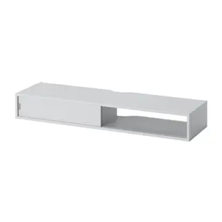 SPIKSMED media shelf, light grey, Depth 32.0 x Height 16.3 x Width 117.3 cm