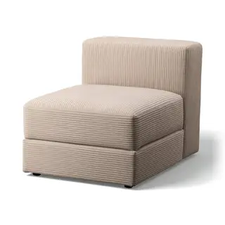 JÄTTEBO cover 1-seat module with storage, Samsala grey-beige