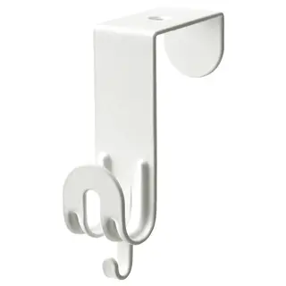 SEKINER hook for door, white, Depth 6.5 x Height 9 x Width 2.5 cm
