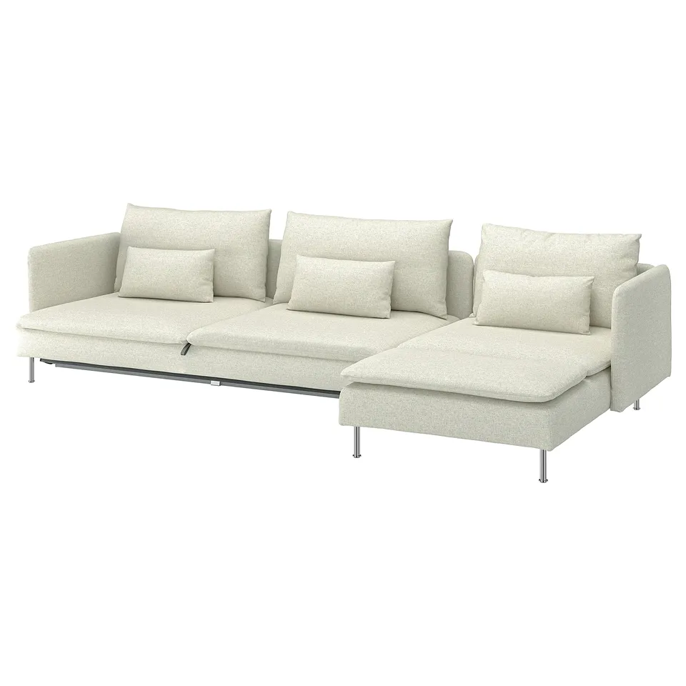 SÖDERHAMN sectional sofa, beige, modern design with clean lines, comfortable cushions.