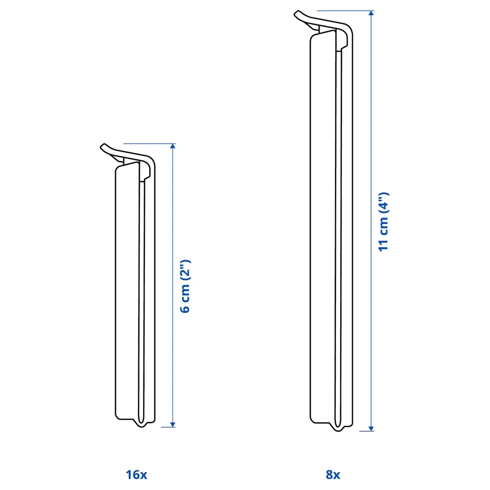 BEVARA Sealing clip, set of 24, mixed colours