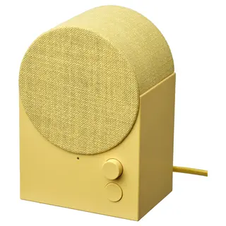 NATTBAD Bluetooth speaker, yellow, Depth 9 x Height 18 x Width 12 cm