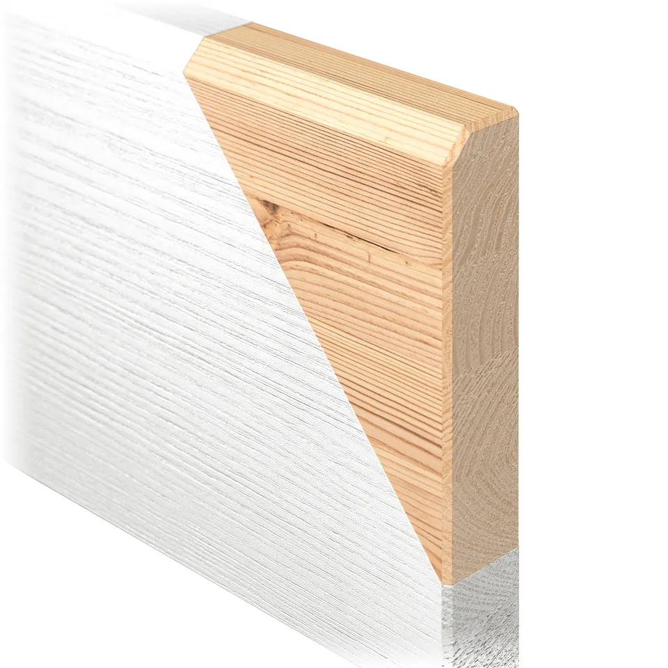HAVSTA wooden cabinet, light beige, solid pine, rectangular, rustic design.