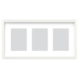RÖDALM frame for 3 pictures, white, 55x28 cm