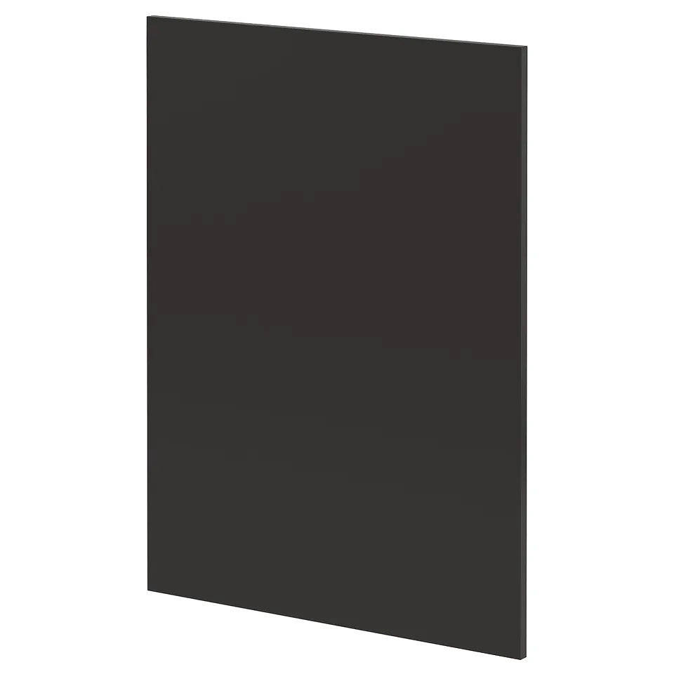Black square METOD kitchen panel, modern.
