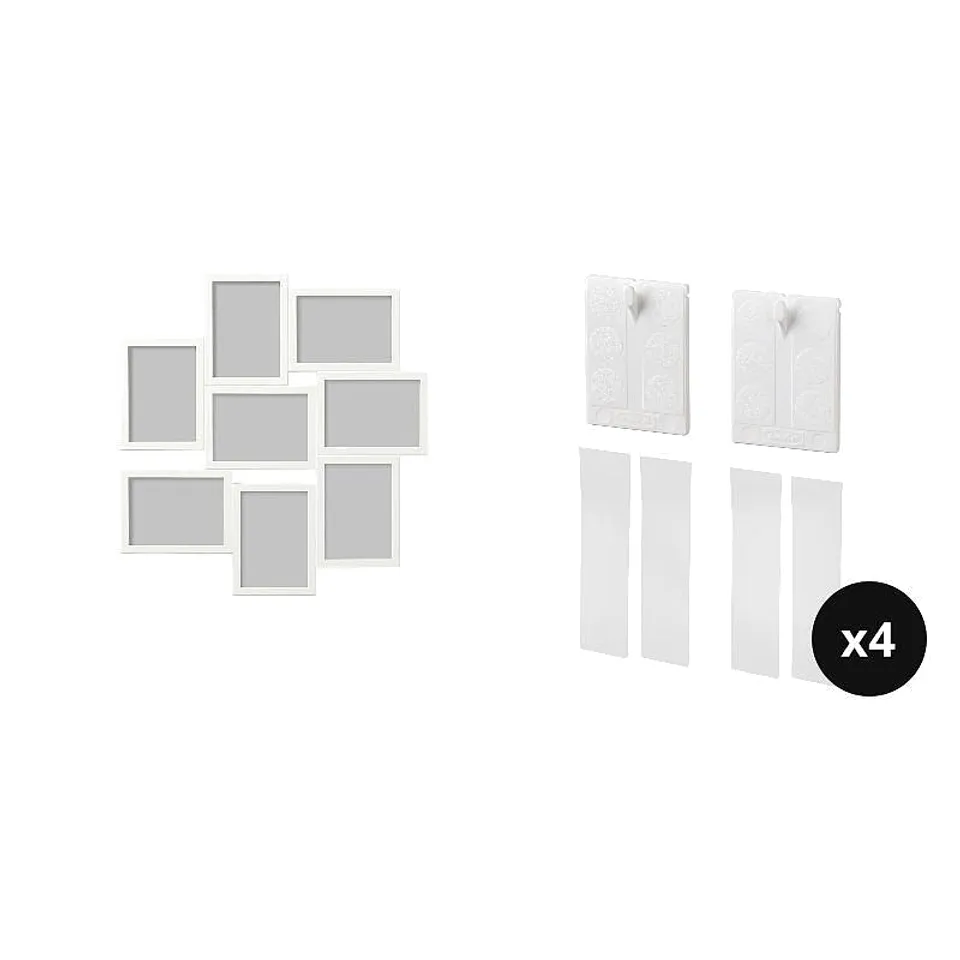 frame + adhesive hook ×8, photo 1
