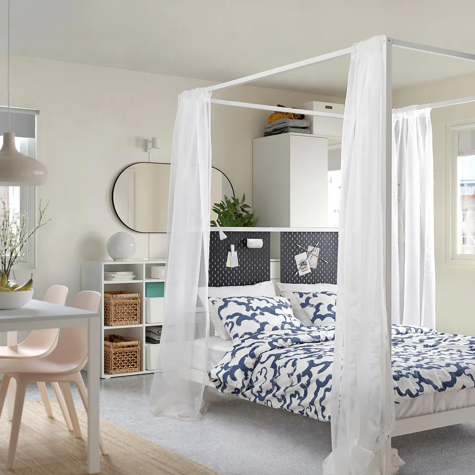 part: VITARNA four-poster bed frame