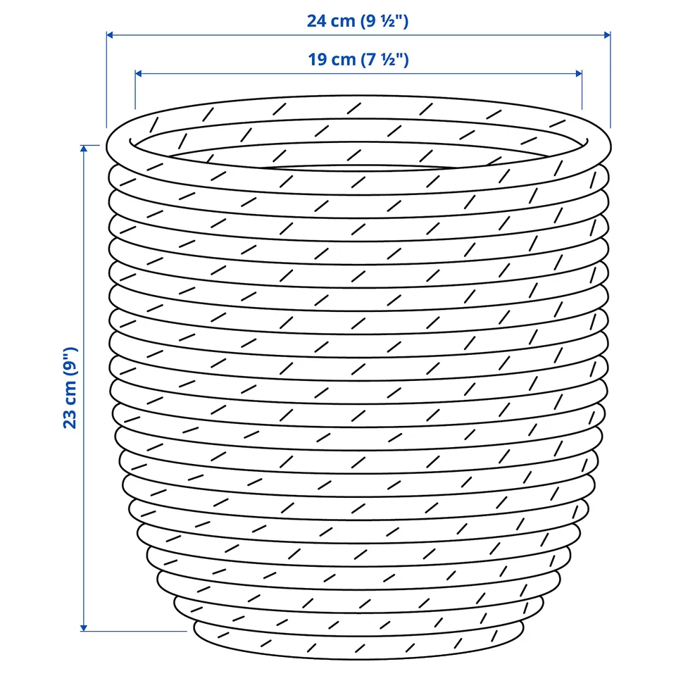 Illustration with measurements for the product: SANDÖDLA.