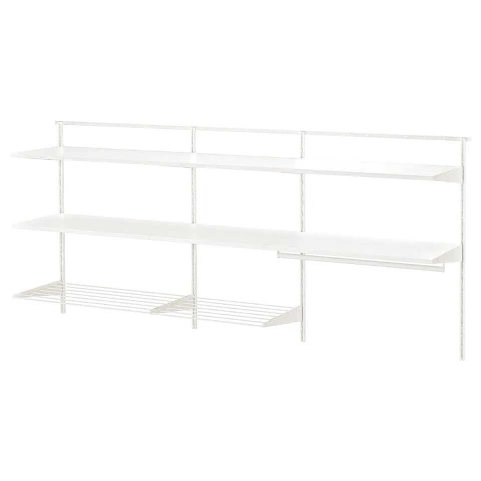 BOAXEL Laundry combination, white, 227x40x101 cm