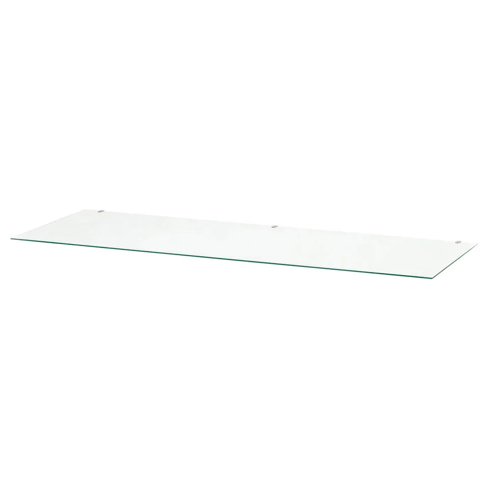 HEMNES clear glass shelf for chest of drawers.