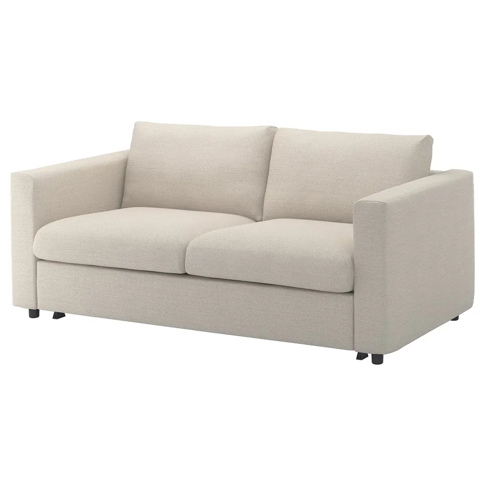 VIMLE light grey sofa, modern design, recycled fabric.