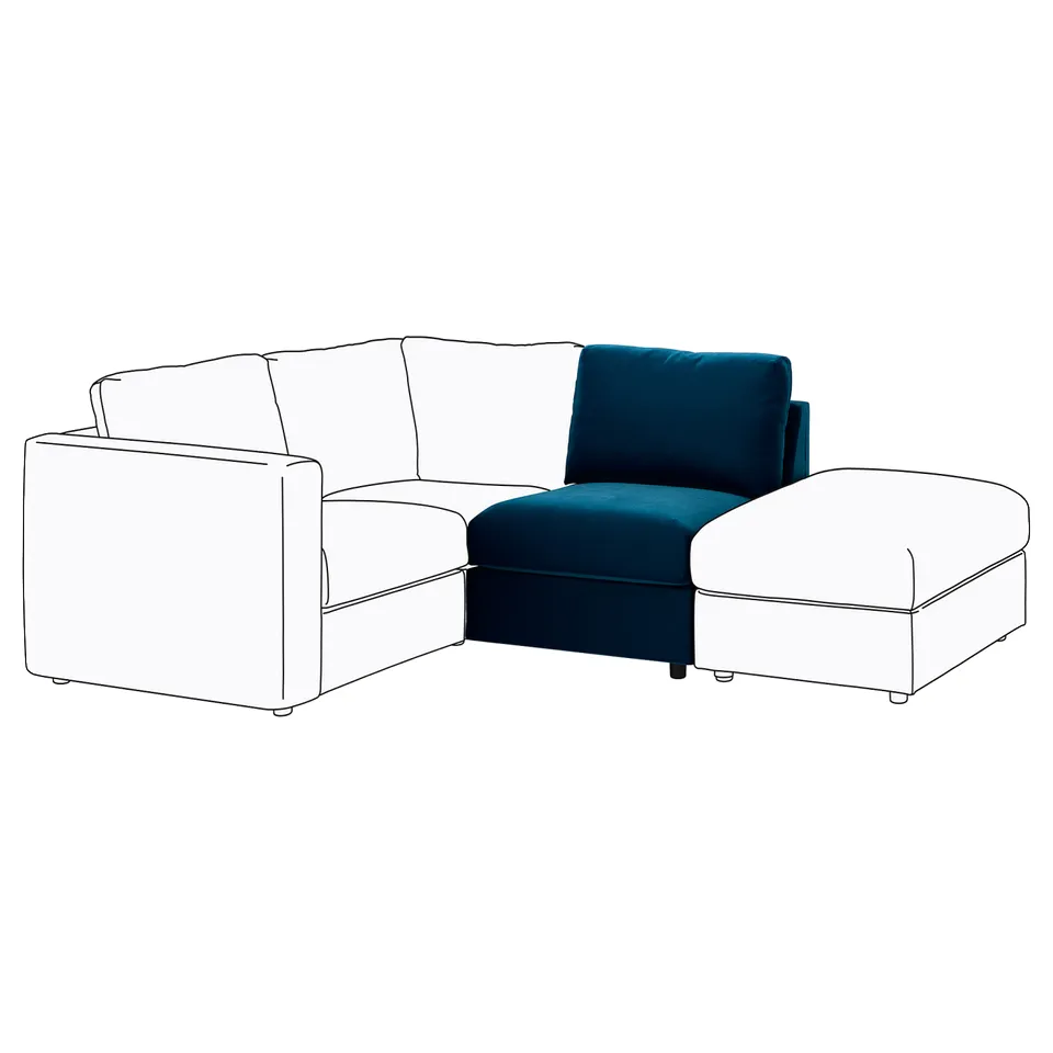 part: VIMLE cover for 1-seat section