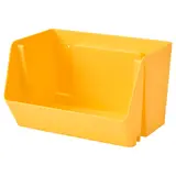 FODERTRÅG organiser for desk/wall, bright yellow, 25x18x15 cm