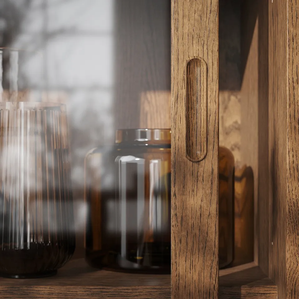 part: TONSTAD cabinet with sliding glass doors