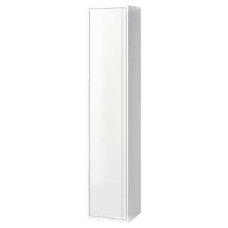 ÄNGSJÖN high cabinet with door, high-gloss white, 40x35x195 cm
