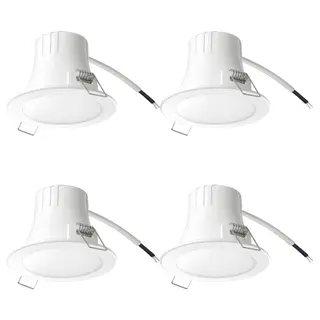 LÄNSPUMP LED recessed spotlight, opal white, Height 63 mm