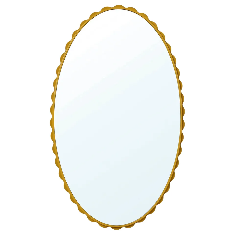 DAGGKAPRIFOL Mirror, dark yellow, 60x100 cm