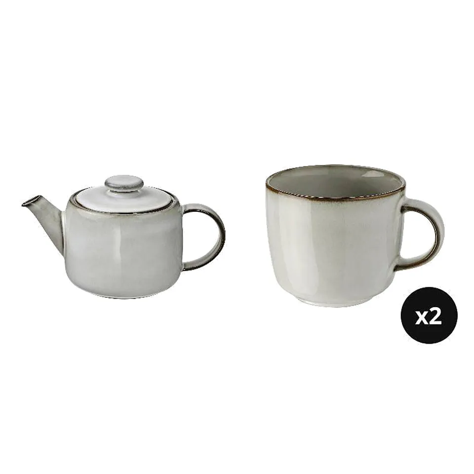 teapot x1 + mug x2, photo 1