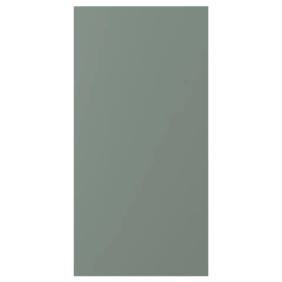 NICKEBO door, grey-green, rectangular, smooth texture, modern design.