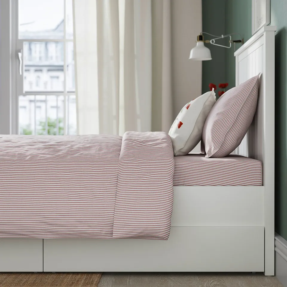 part: GULLABERG bed frame with 2 storage boxes