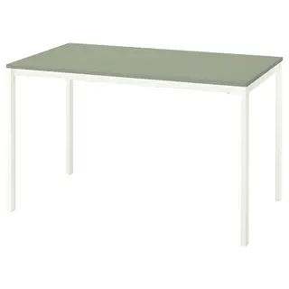 VIHALS table, green/white, 125x74 cm