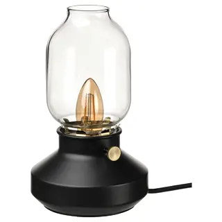 TÄRNABY table lamp, dimmable anthracite, 25 cm