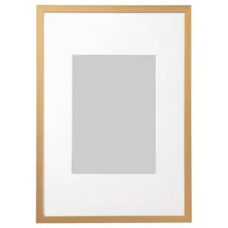 LOMVIKEN frame, gold-colour
