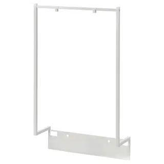 NORDLI add-on clothes rail, white, 80x115 cm