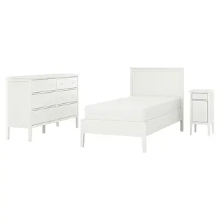 GULLABERG bedroom furniture, set of 3, white
