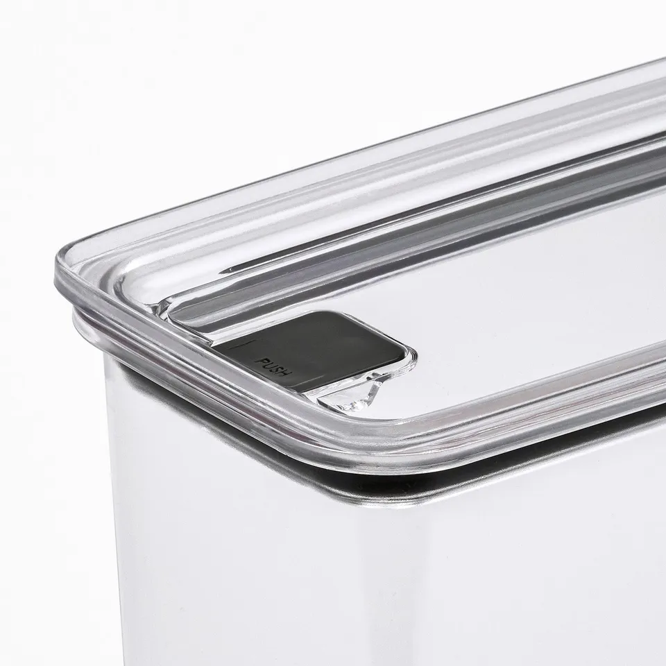 KORALLVIPPA Dry food jar with lid, set of 6, transparent