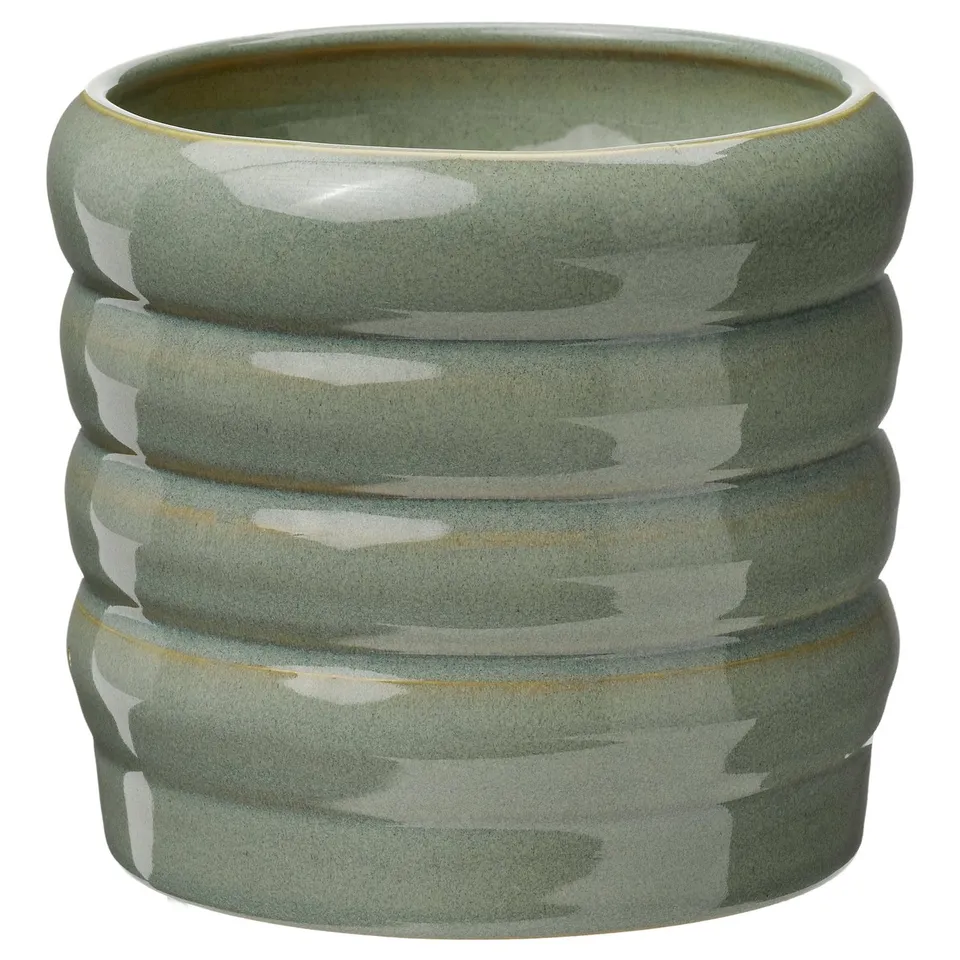 HASSELBUKETT Plant pot, in/outdoor/green, 9 cm