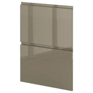 METOD 2 fronts for dishwasher, Voxtorp high-gloss dark grey-brown, 60 cm
