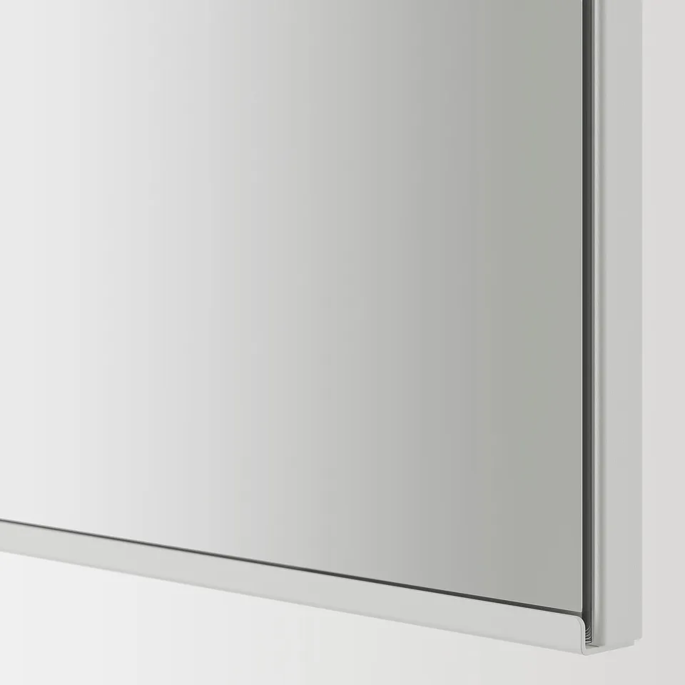 Modern mirror edge detail, sleek design, high-quality finish.
