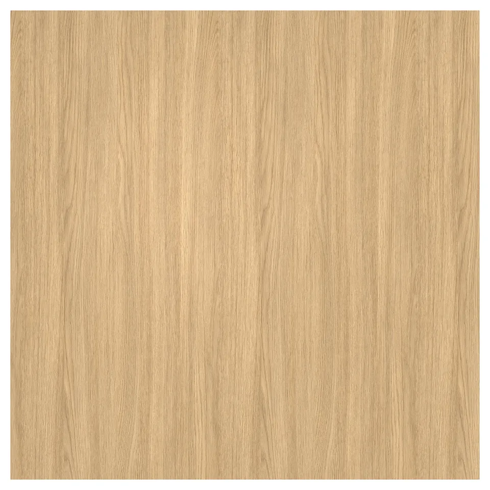 EKBACKEN light wood countertop, square shape, seamless design for modern kitchens.