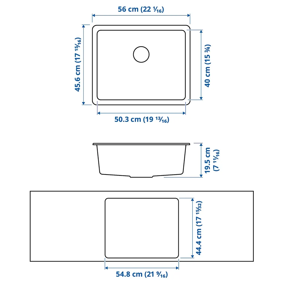 part: KILSVIKEN inset sink, 1 bowl