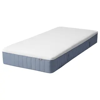 VITMÅSEN pocket sprung mattress, with latex extra firm/light blue, Length 200 x Width 90 cm