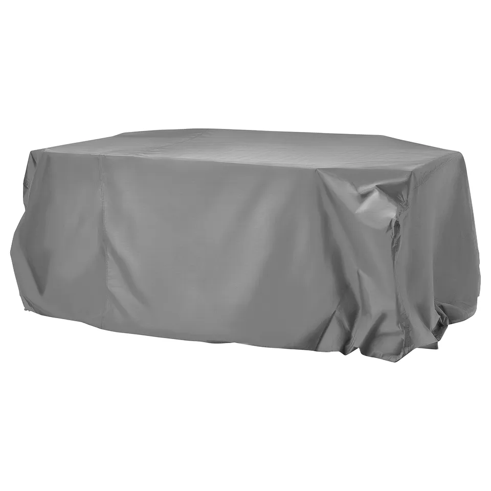 KUGGASKÄR: grey outdoor furniture cover, rectangular, water-repellent, protective.