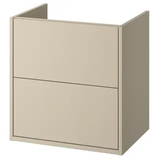 HAVBÄCK wash-stand with drawers, beige, 60x48x63 cm