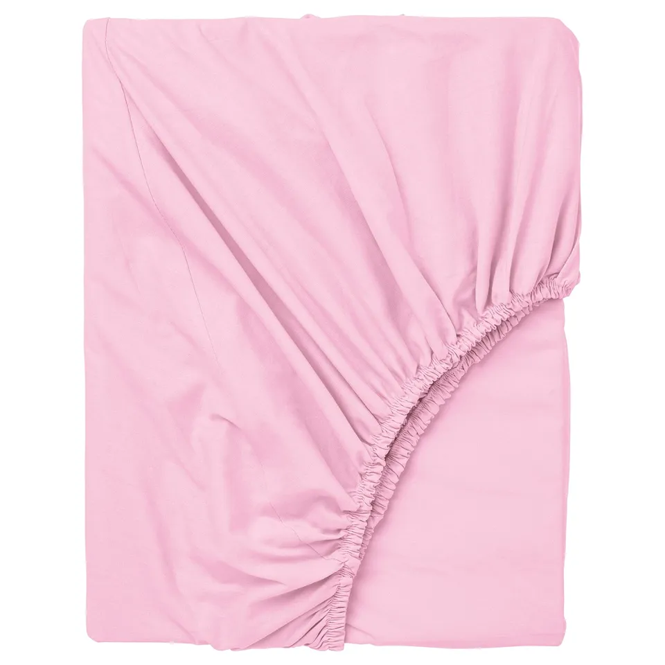DVALA Fitted sheet, pink, 90x200 cm