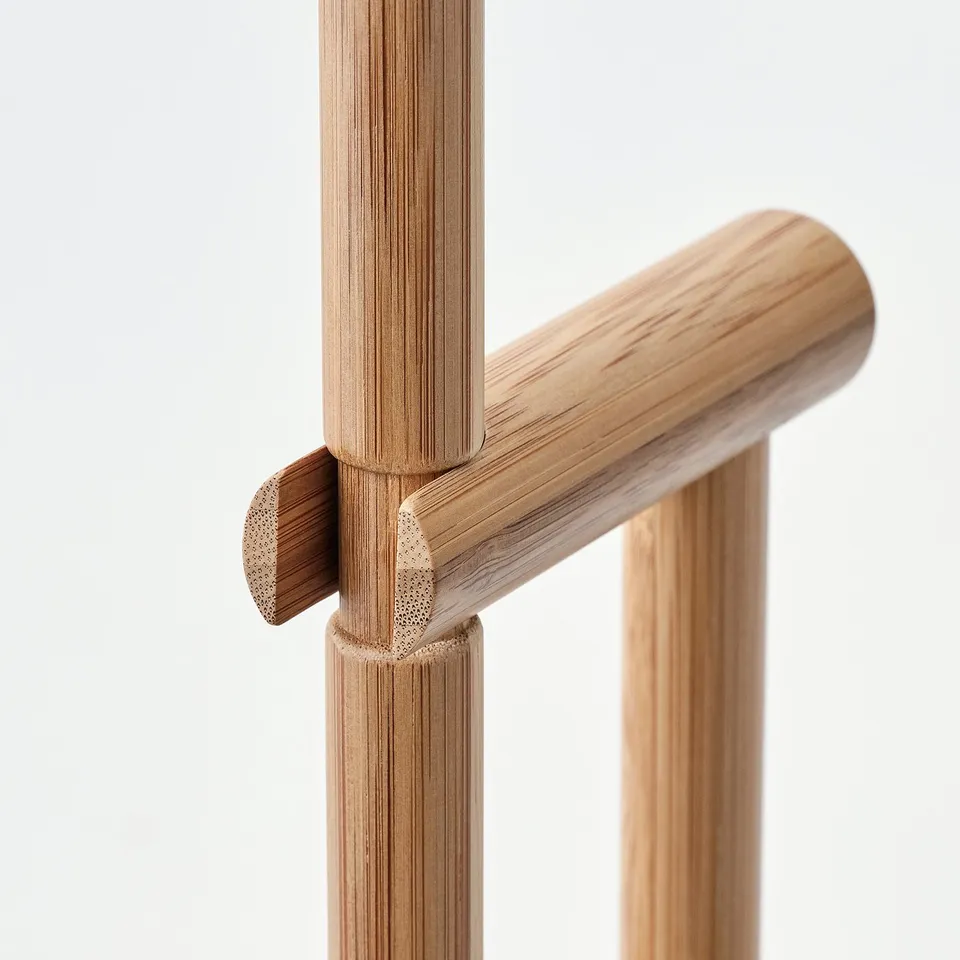 VINDSIKT Dustpan/broom, bamboo/grey-green