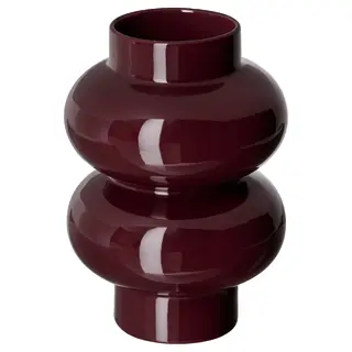 PÄRLHÄGG vase, brown-red, 22 cm